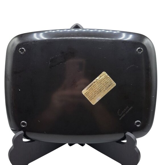 Couroc Chickadees on Branch Rectangular Tray Hand Inlaid Wood - Picture 5 of 6